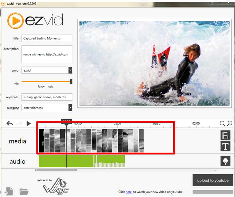 Use EZvid for editing