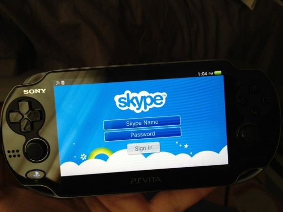 Skype on PS Vita