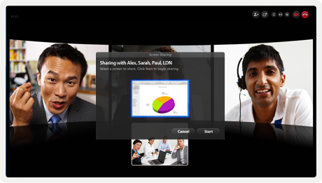 Skype business video call