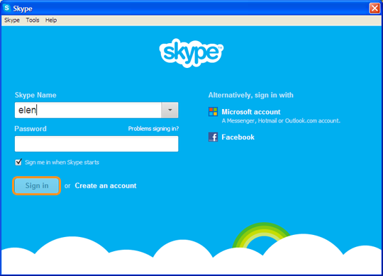 Skype Sign In