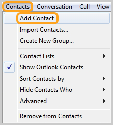 Add Contacts Skype