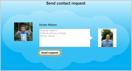 Send Contact Request Skype