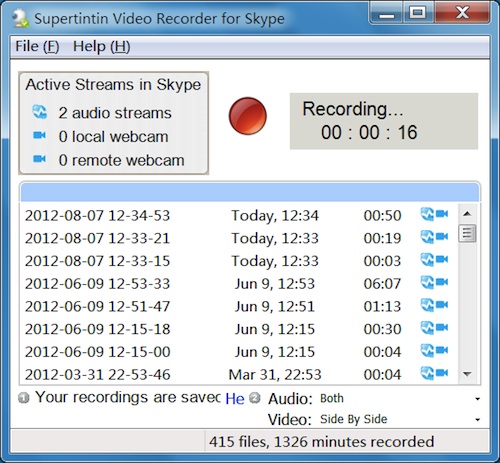Skype Facebook Supertintin