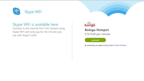 Skype WiFi for Windows