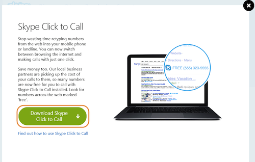 Skype Click to Call Plugin 