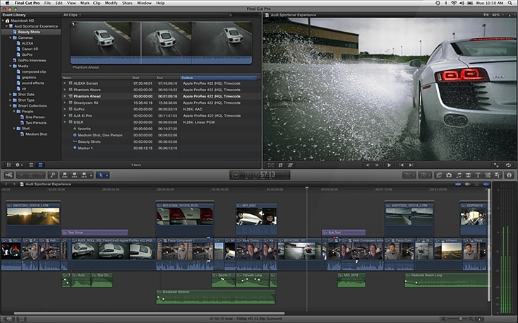 Final Cut Pro for video editing