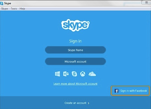 skype sign in with microsoft account